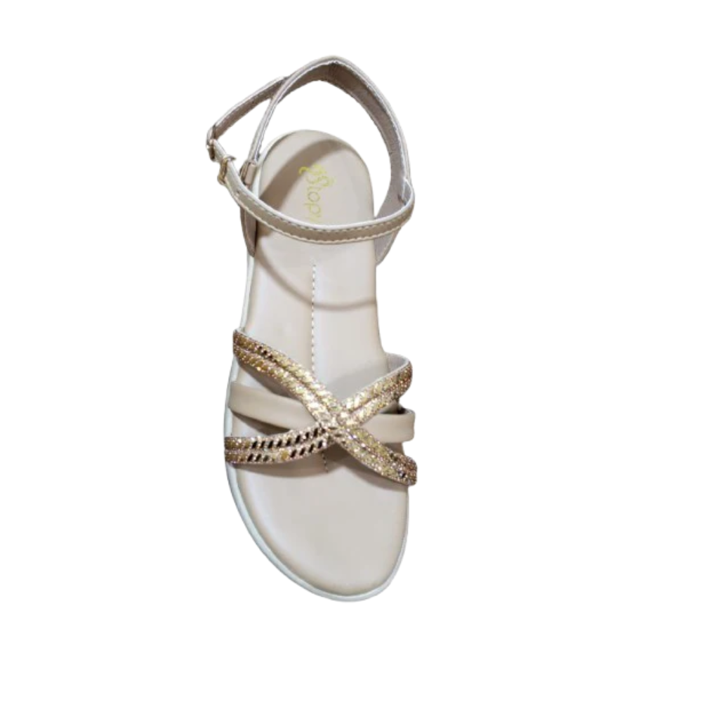 Chic Cross-Strap Flat Sandals