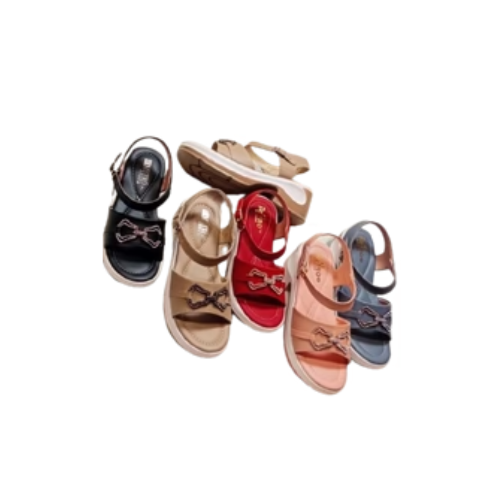 Children’s Metro Embellished Wedge Sandals with Ankle Strap